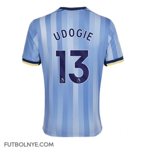 Camiseta Tottenham Hotspur Destiny Udogie #13 Visitante Equipación 2024-25 manga corta